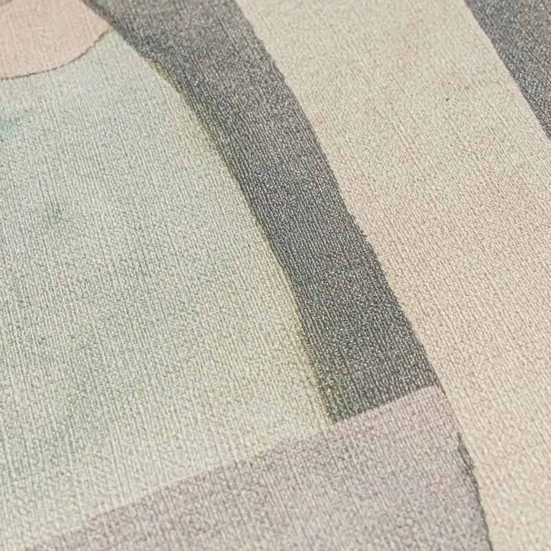 Abstrakte livingwalls Vliestapete in kühlen Pastelltönen - stilvolles Design mit künstlerischem Flair  (KG-175216)