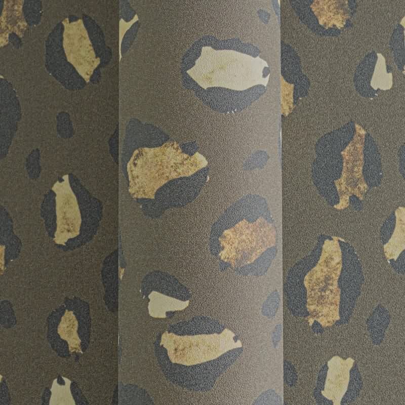 Leopardenmuster-Tapete in Dunkelbraun - Stilvoll & Wild zugleich livingwalls (KG-175221)