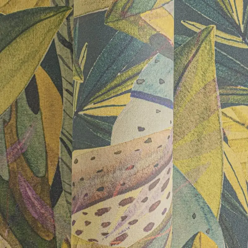 Tropenwald-Tapete mit grafischem Blättermuster livingwalls (KG-175230)