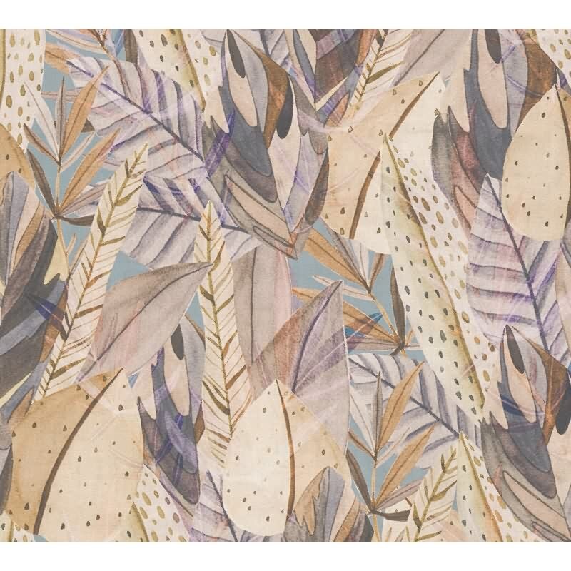 Botanische Tapete in soften Naturtönen livingwalls (KG-175231)
