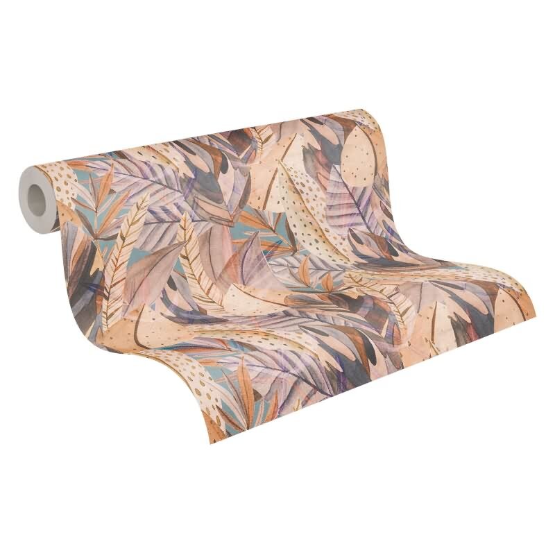 Botanische Tapete in soften Naturtönen livingwalls (KG-175231)