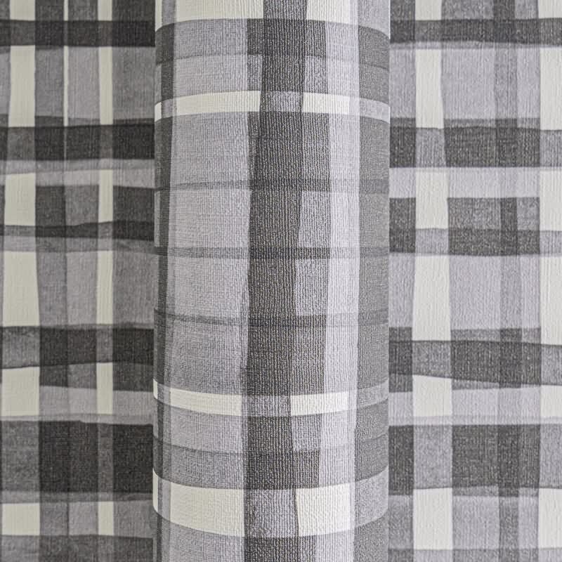 Karo-Tapete Schwarz Grau Weiß - Klassisches Karomuster - livingwalls Vliestapete modern (KG-175244)