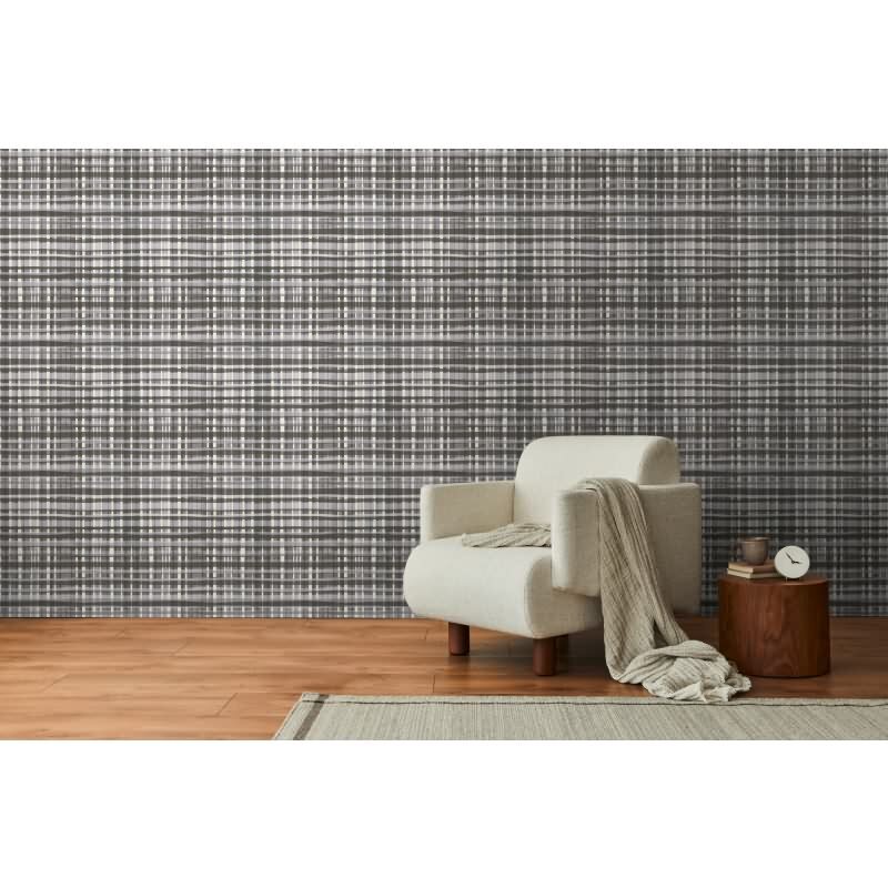 Karo-Tapete Schwarz Grau Weiß - Klassisches Karomuster - livingwalls Vliestapete modern (KG-175244)