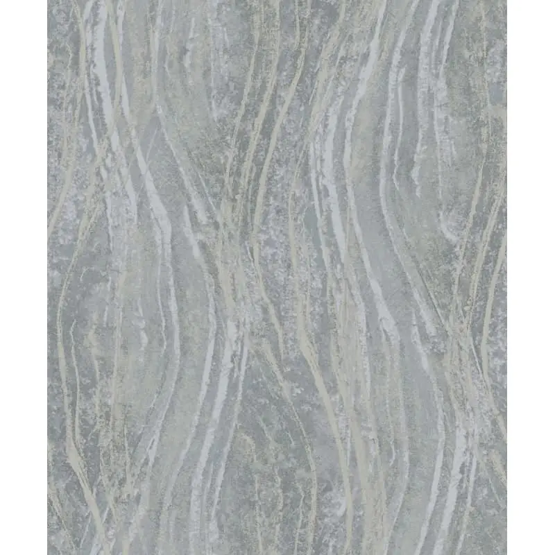 Vliestapete Beton, Wellen Grafisch Modern in Grau Novamur (KG-175253)