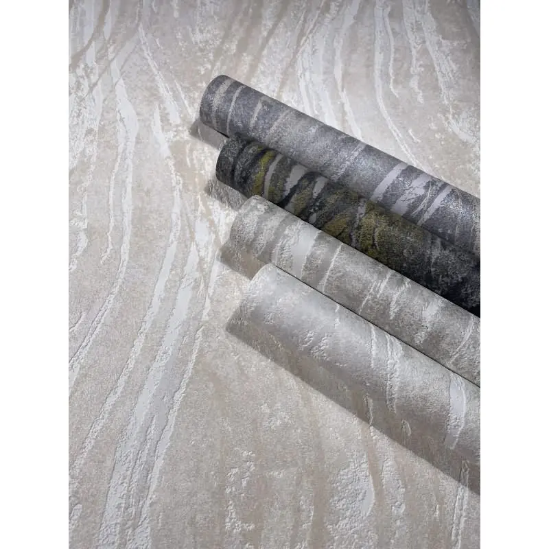 Vliestapete Beton, Wellen Grafisch Modern in Grau Novamur (KG-175253)