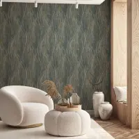 Vliestapete Beton, Wellen Grafisch Modern in Grau Novamur...