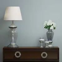 Vliestapete Uni, Struktur Uni Modern matt in Blau Novamur...