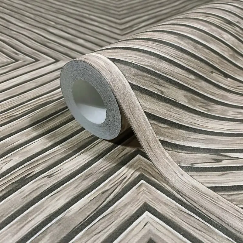 Vliestapete Holz, Geometrisch Holzoptik Geometrisch, matt Novamur (KG-175305)