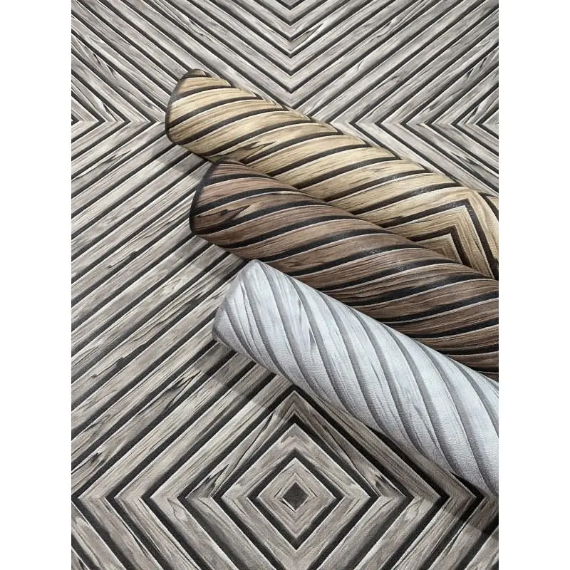 Vliestapete Holz, Geometrisch Holzoptik Geometrisch, matt Novamur (KG-175305)