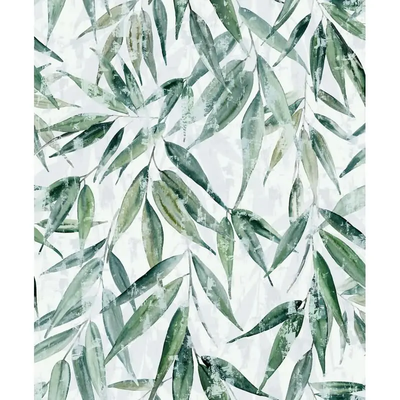 Vliestapete Blätter Floral Natur matt in Grün Novamur (KG-175309)