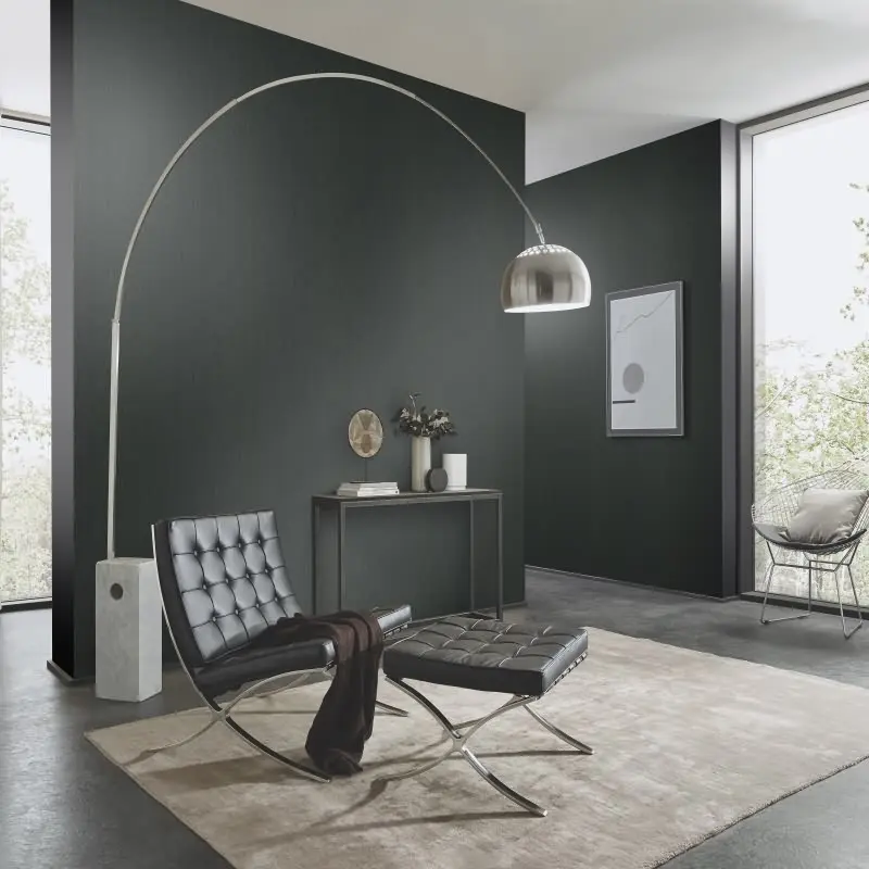 Tapete Schwarz, Anthrazit Erismann Vinyltapete (KG-175412)