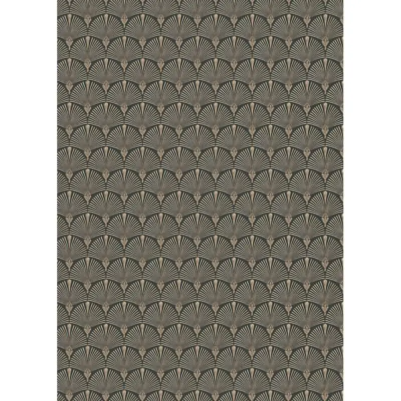 Tapete Schwarz, Anthrazit Erismann Vinyltapete (KG-175417)