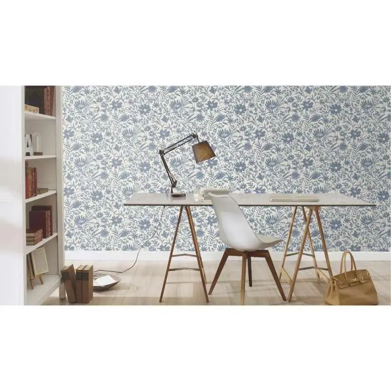 Tapete Beige, Creme, Blau Rasch Vliestapete (1044632)