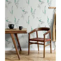 Vliestapete Blumen, Bl&auml;tter Floral Modern matt in...