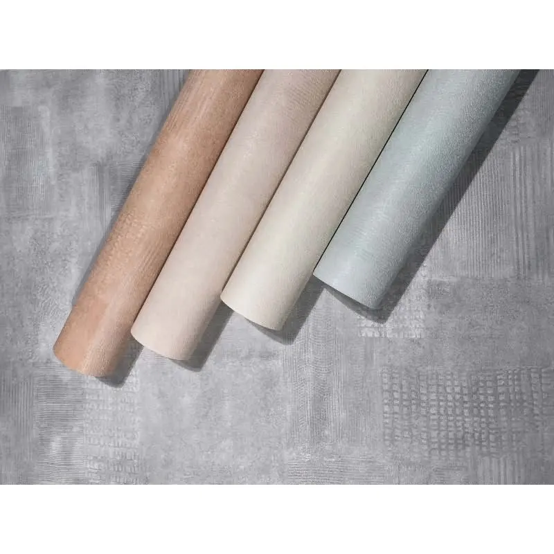 Vliestapete Putzoptik, Betonoptik Uni Geometrisch matt in Grau für Wohnzimmer, Schlafzimmer, Büro (KG-175478)