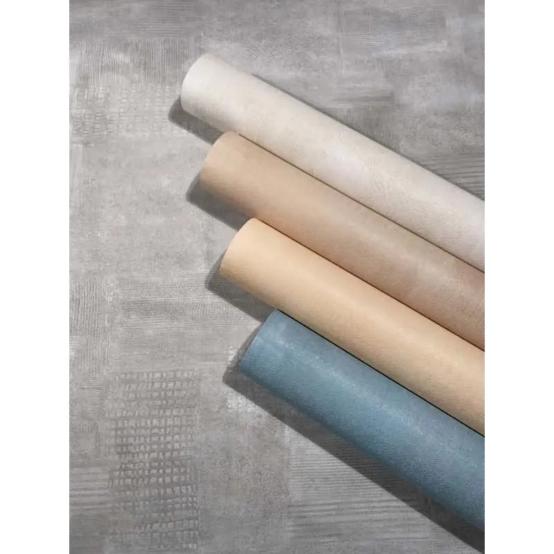 Vliestapete Putzoptik, Betonoptik Uni Geometrisch matt in Grau für Wohnzimmer, Schlafzimmer, Büro (KG-175478)