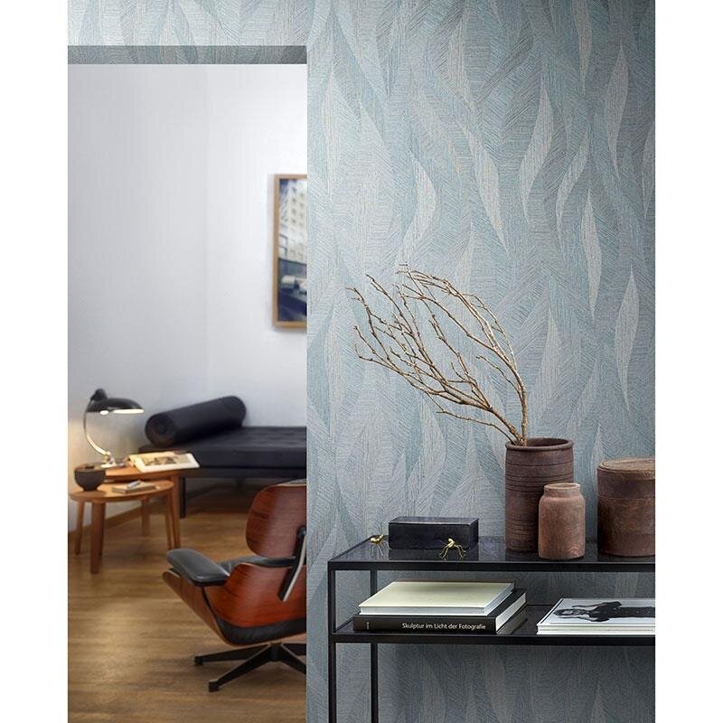 Tapete Blau, Grau, Silber Papis Loveday Vliestapete (1039612)