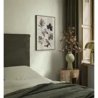 Vliestapete Bl&auml;tter Floral Natur matt in Gr&uuml;n...