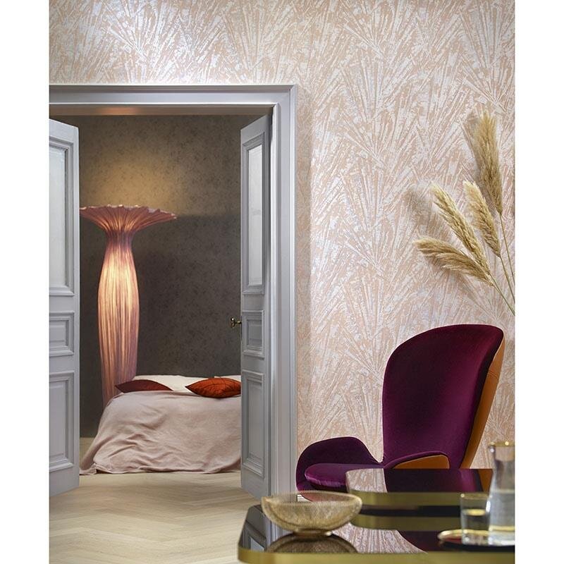 Tapete Grau, Silber, Rosa, Rose Papis Loveday Vliestapete (1039604)