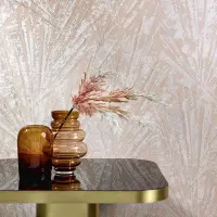 Tapete Grau, Silber, Rosa, Rose Papis Loveday Vliestapete...