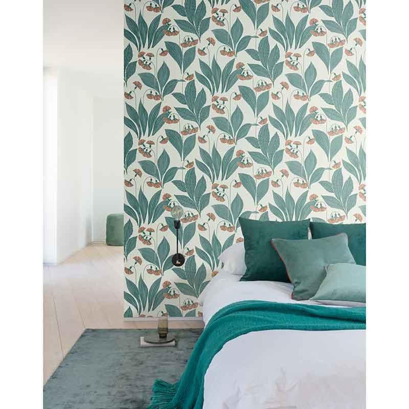 Tapete Blau, Grün MASUREEL Vliestapete (1039582)