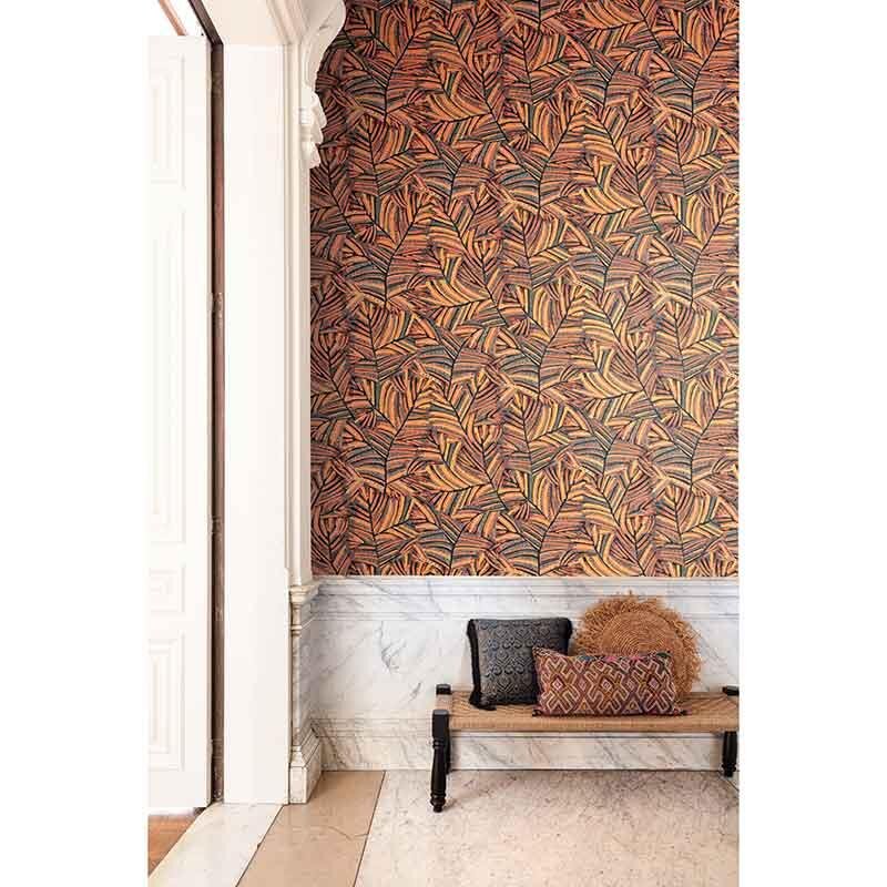 Tapete Orange, Terrakotta, Schwarz, Anthrazit MASUREEL Vliestapete (1039576)