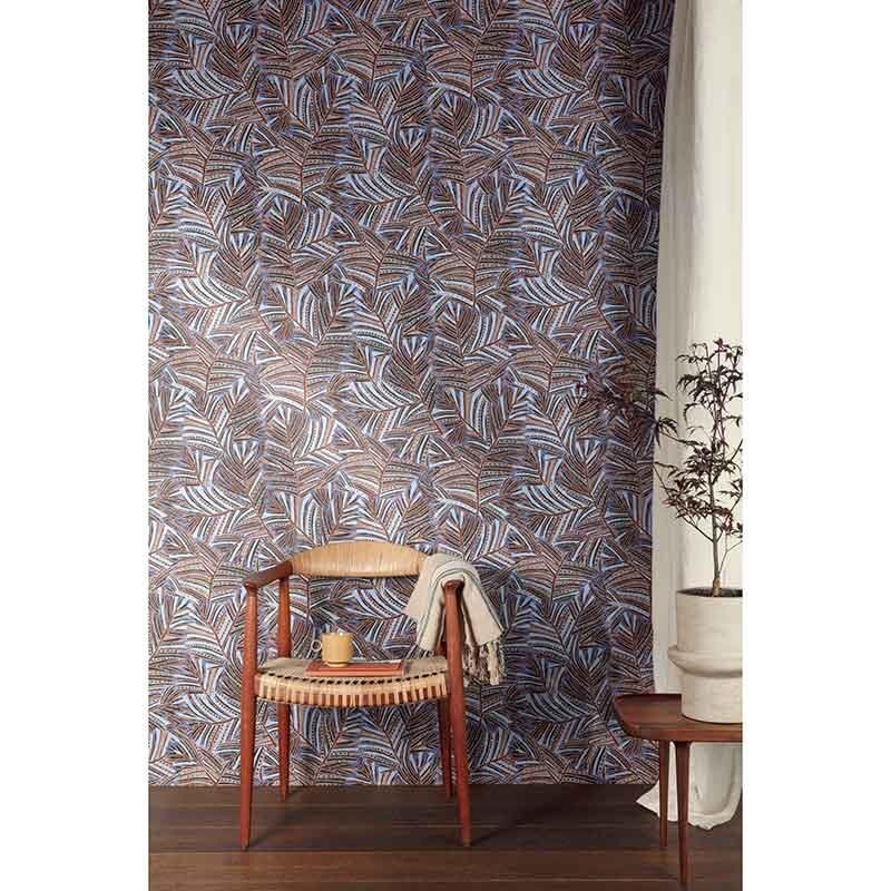 Tapete Blau, Braun, Schwarz, Anthrazit MASUREEL Vliestapete (1039572)