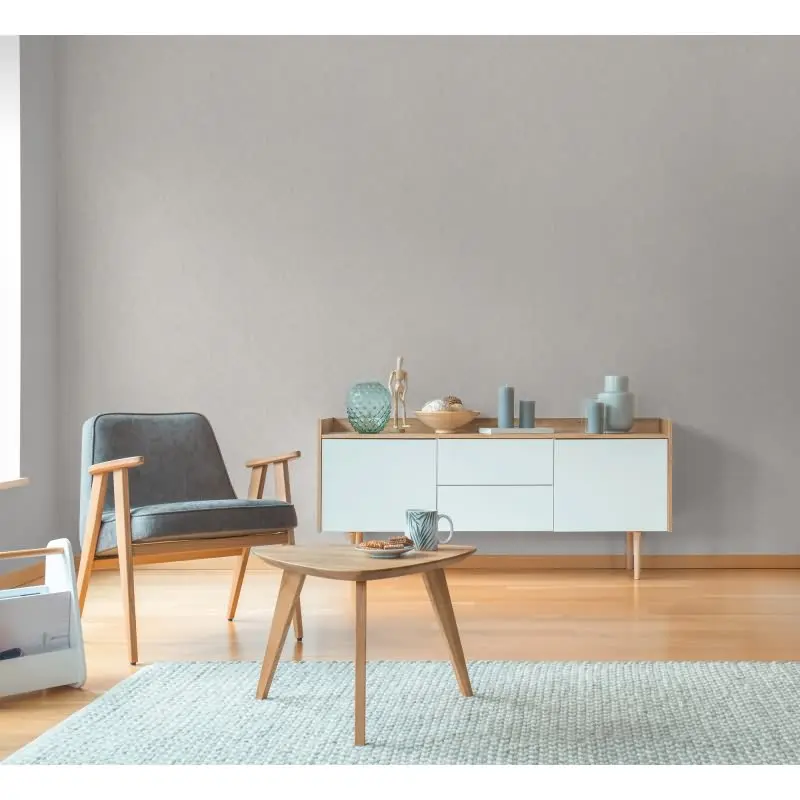 Strukturtapete Fischgrät Grau Weiß - Vliestapete mit Struktur - Modern & zeitlos (KG-175797)