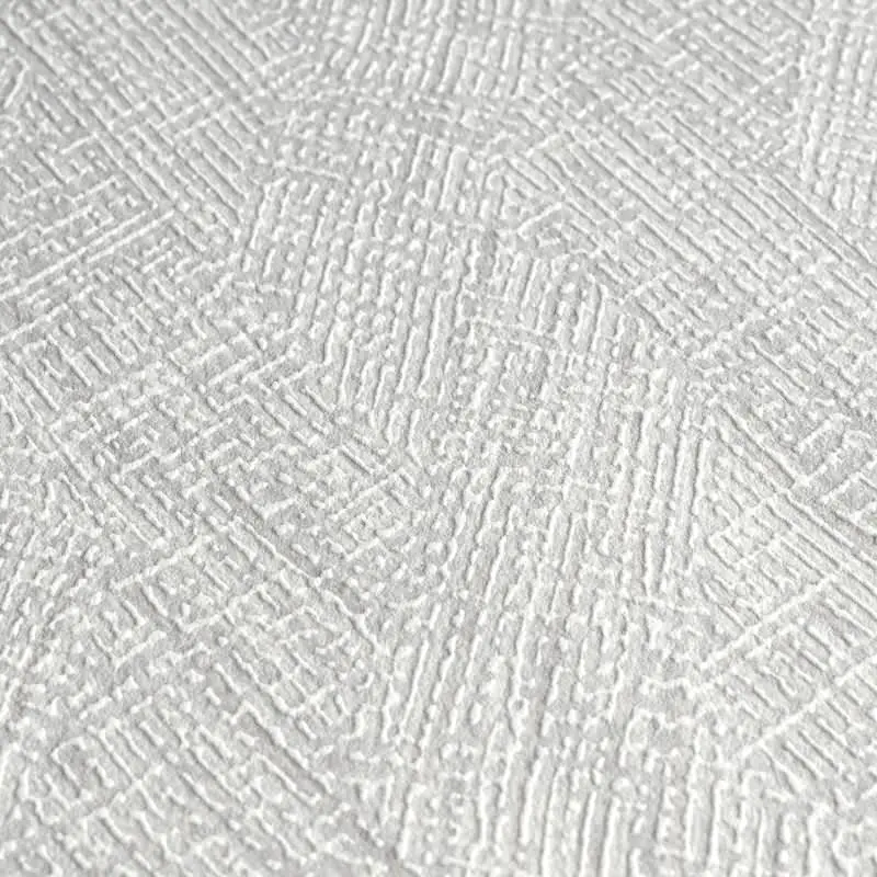 Strukturtapete Fischgrät Grau Weiß - Vliestapete mit Struktur - Modern & zeitlos (KG-175797)