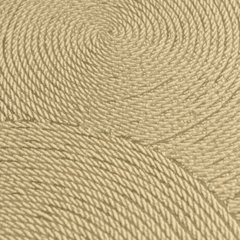 Kreis-Muster-Tapete Sandfarben Gold - Struktur Vliestapete modern glänzend (KG-175801)