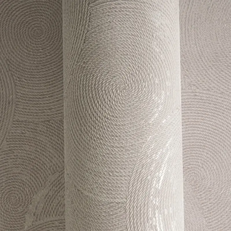 Kreis-Muster-Tapete Rosa Silber - Struktur Vliestapete dezent glänzend modern (KG-175803)