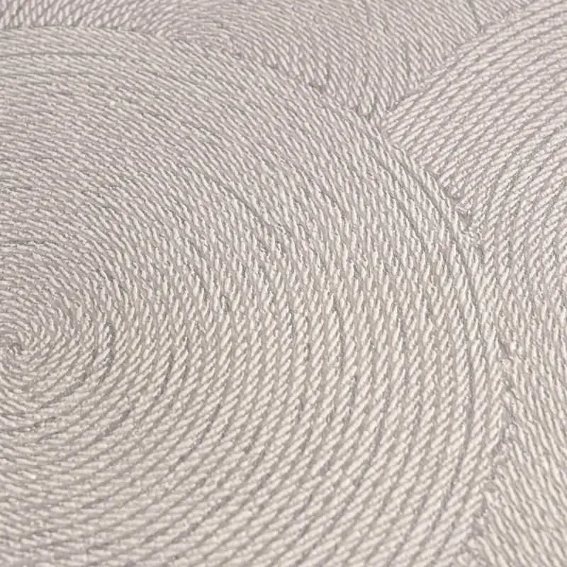 Kreis-Muster-Tapete Rosa Silber - Struktur Vliestapete dezent glänzend modern (KG-175803)