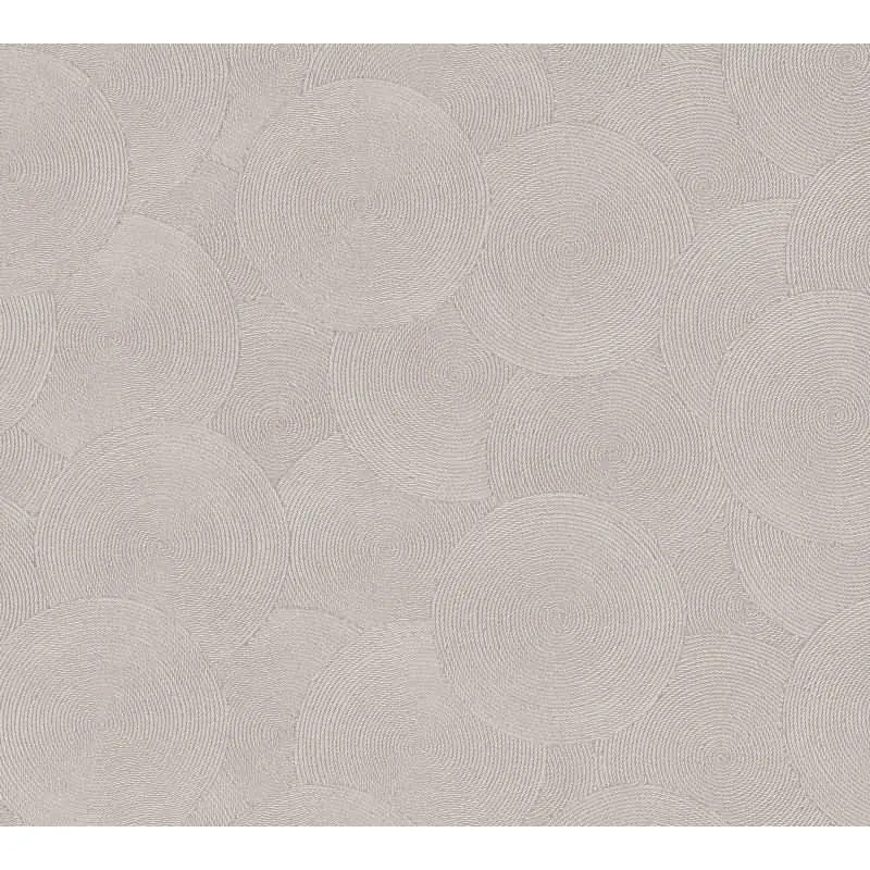 Kreis-Muster-Tapete Rosa Silber - Struktur Vliestapete dezent glänzend modern (KG-175803)