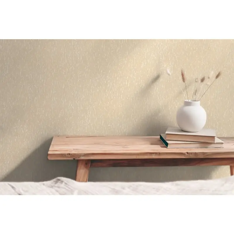 Strukturtapete in Putzoptik Beige Sand - Vliestapete mit leichter Glanzstruktur (KG-175812)
