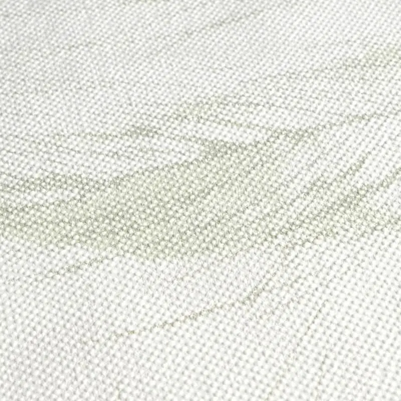 Palmblatt-Tapete Creme Grün - Vliestapete mit Blattmuster in Leinenoptik (KG-175815)