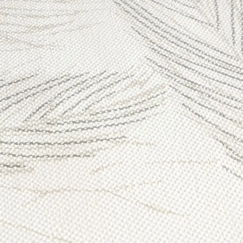 Palmblatt-Tapete Beige Rosé - Vliestapete mit Blattmuster in Leinenoptik (KG-175816)