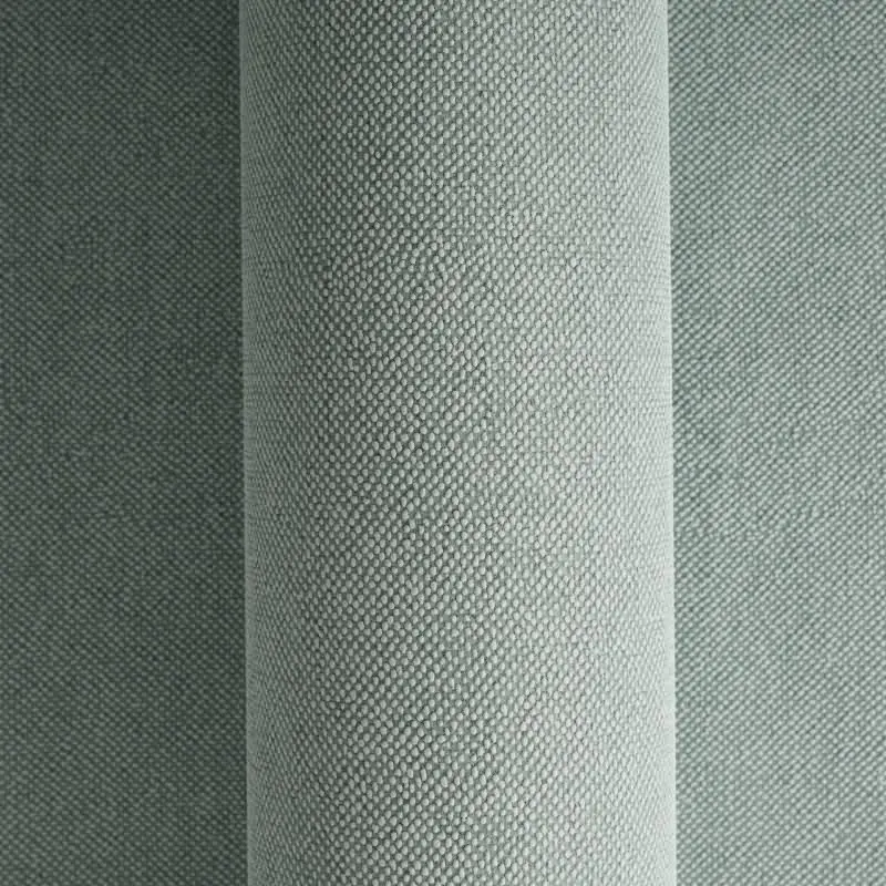 Unitapete in Leinenoptik Petrolgrün - Vliestapete strukturiert modern kräftig (KG-175826)