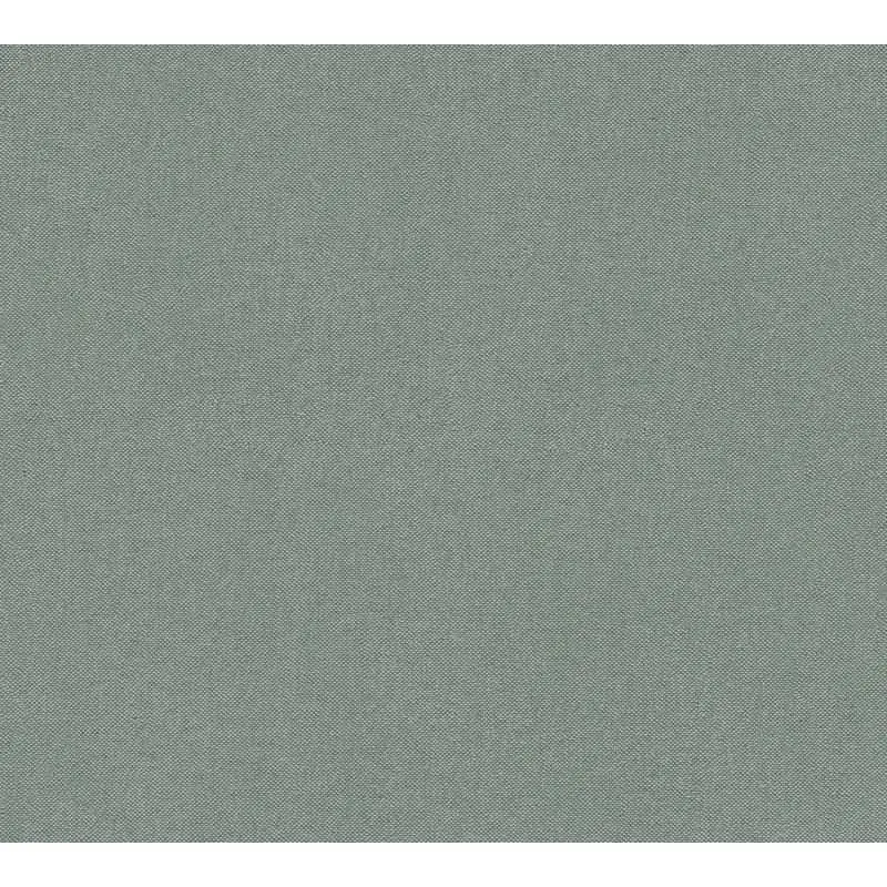 Unitapete in Leinenoptik Petrolgrün - Vliestapete strukturiert modern kräftig (KG-175826)