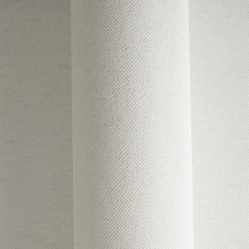 Unitapete in Leinenoptik Weißgrau - Vliestapete modern & dezent strukturiert (KG-175829)
