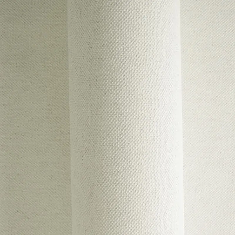 Unitapete in Leinenoptik Naturweiß - Vliestapete mit natürlicher Struktur (KG-175830)