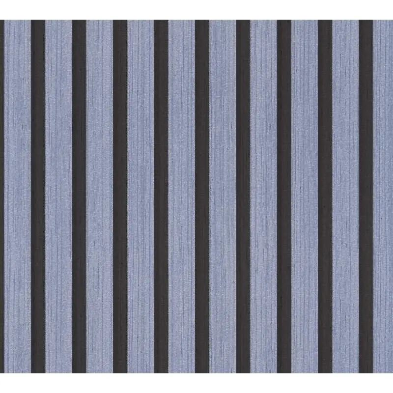 Streifen-Tapete Metallic Blau Schwarz - Vliestapete glänzend - Mustertapete modern (KG-175857)