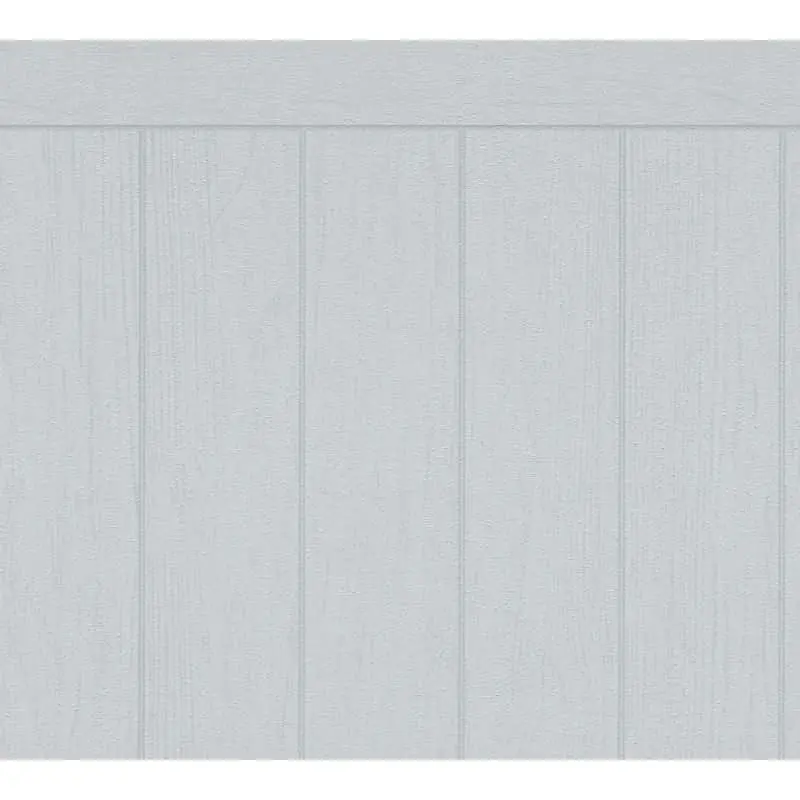 Sockeltapete in Holzoptik Hellblau Grau - Wandpaneel mit Struktur - Vliestapete modern (KG-175869)