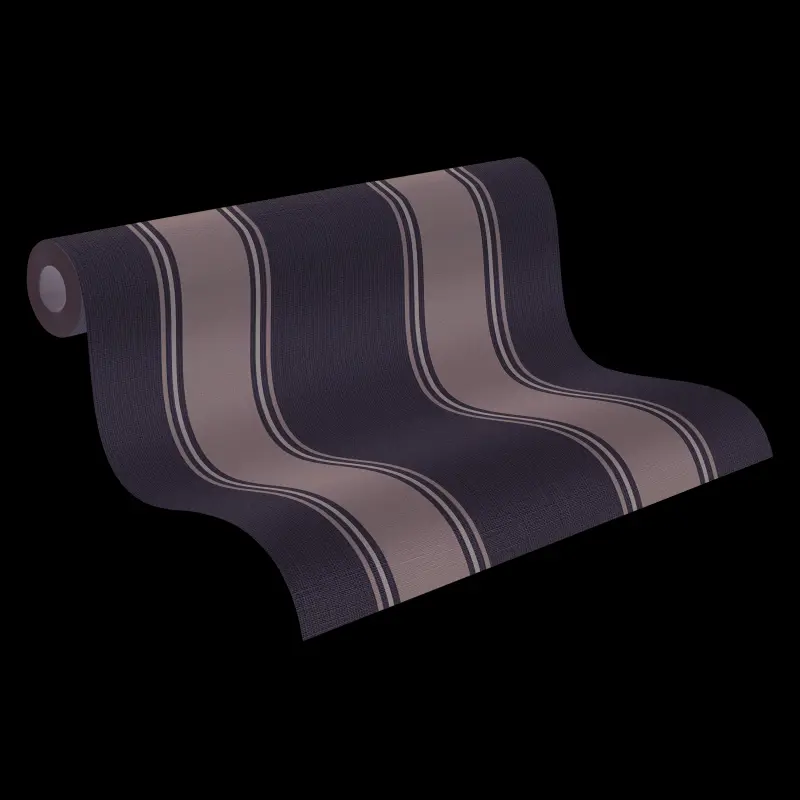 Vliestapete mit grauen Streifen auf hellem Hintergrund (KG-175904)