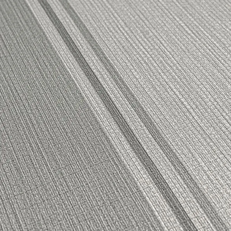 Vliestapete mit grauen Streifen auf mittelgrauem Hintergrund (KG-175905)