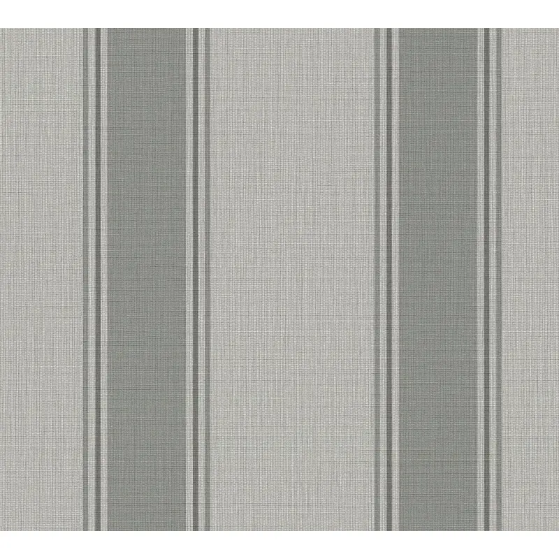 Vliestapete mit grauen Streifen auf mittelgrauem Hintergrund (KG-175905)