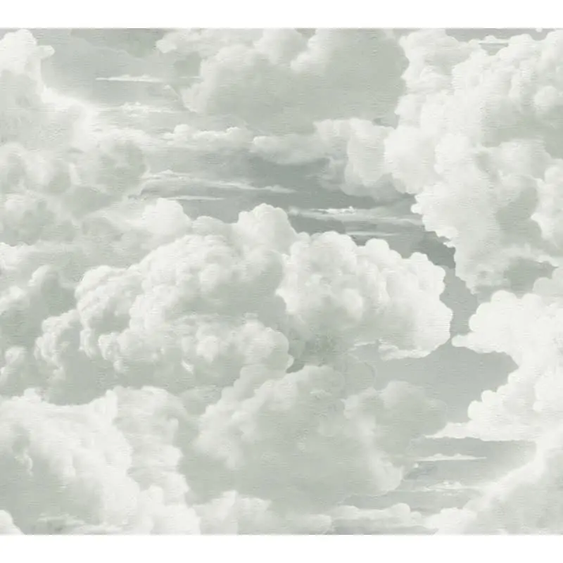Vliestapete mit Wolkenmotiv in Grau-Weiß (KG-175911)