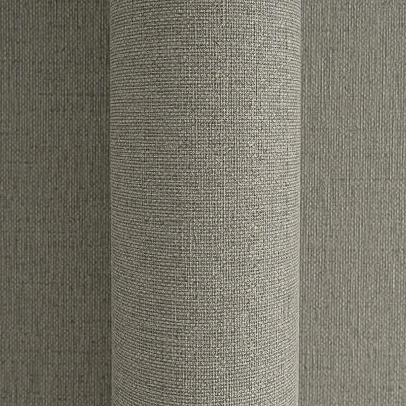Vliestapete in Anthrazit mit textiler Leinenoptik (KG-175932)
