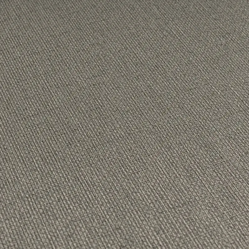 Vliestapete in Anthrazit mit textiler Leinenoptik (KG-175932)