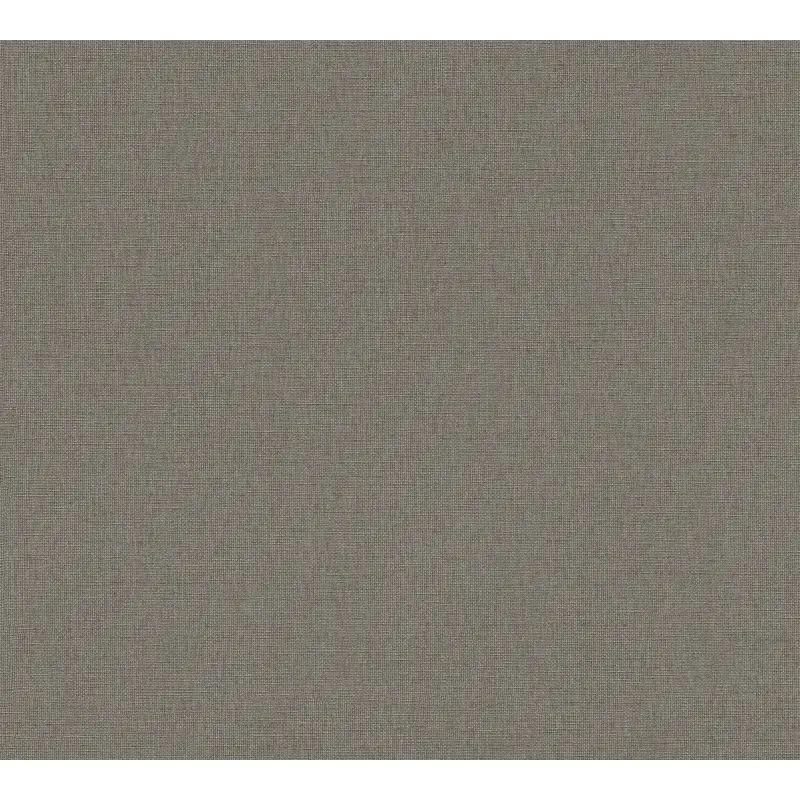 Vliestapete in Anthrazit mit textiler Leinenoptik (KG-175932)