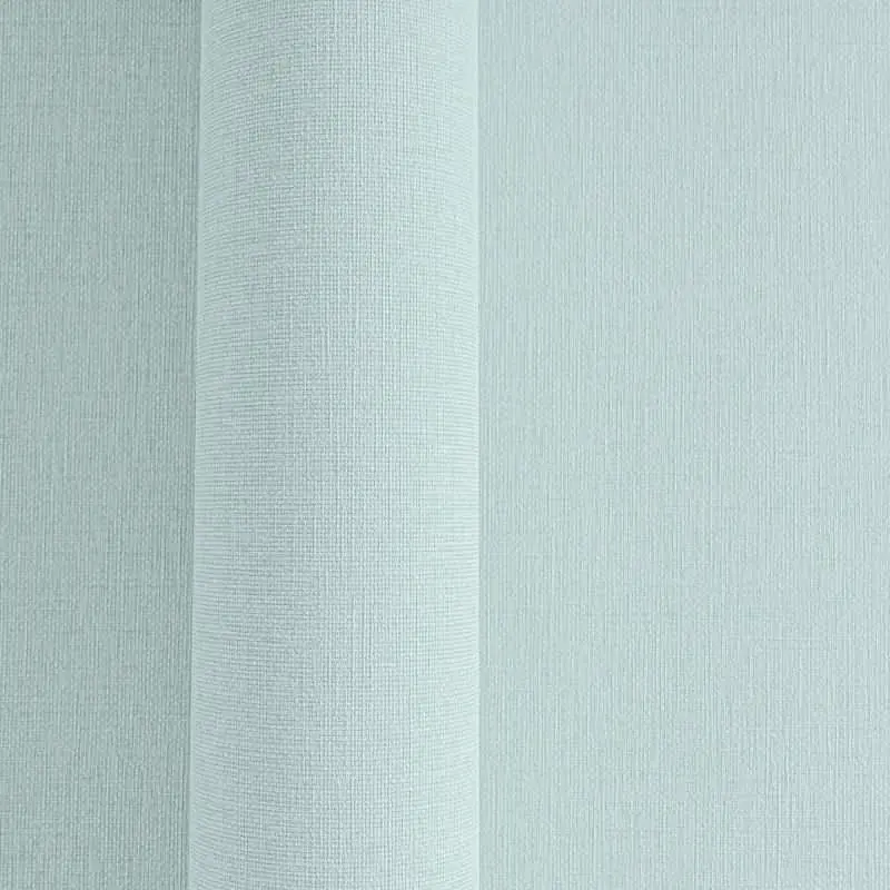 Vliestapete in Hellblau mit zarter Leinenstruktur (KG-175937)